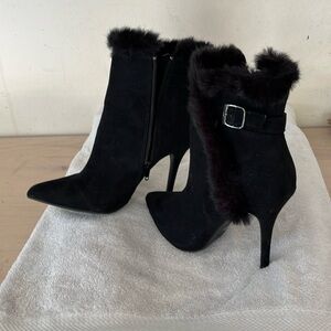 Anne Michelle black ankle boots